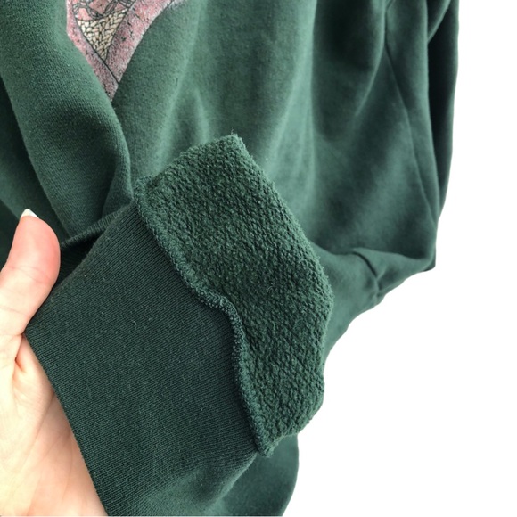 Crewneck dark green fruit design vintage retro baggy - Picture 7 of 8